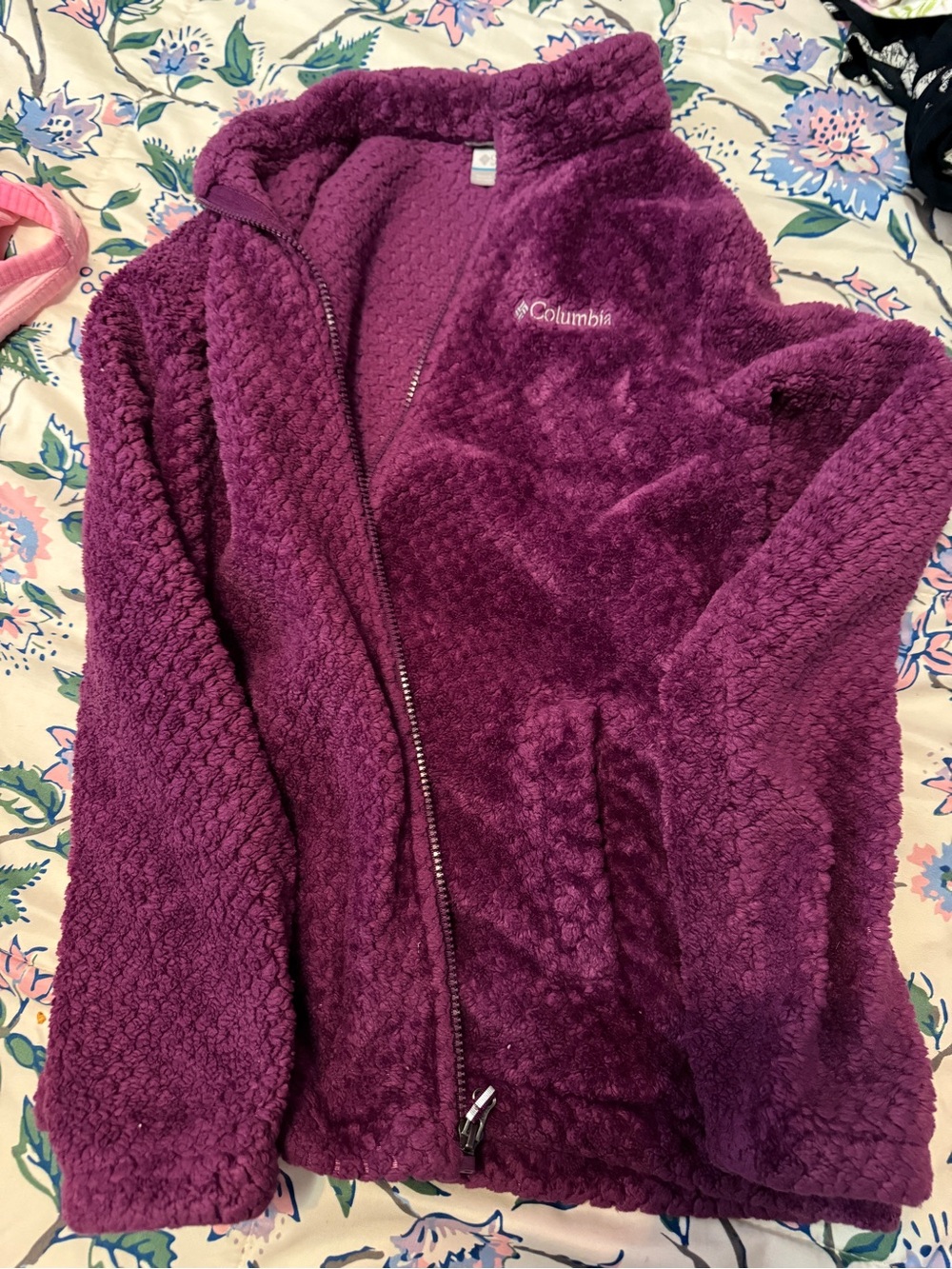 Columbia kids Fleece Robe - Magenta
